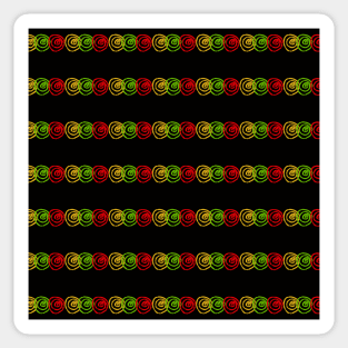 African Patterns with African Colors Sticker